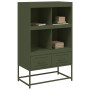 Aparador de acero verde oliva 68x39x111,5 cm de , Aparadores - Ref: Foro24-846606, Precio: 116,87 €, Descuento: %