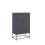 Aparador de acero antracita 68x39x111,5 cm by , Sideboards - Ref: Foro24-846610, Price: 152,61 €, Discount: %