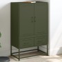 Aparador de acero laminado en frío verde oliva 68x39x111,5 cm de , Aparadores - Ref: Foro24-846612, Precio: 152,76 €, Descuen...