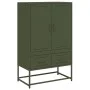 Cold-rolled steel sideboard in olive green 68x39x111.5 cm by , Sideboards - Ref: Foro24-846612, Price: 150,78 €, Discount: %