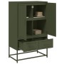 Aparador de acero laminado en frío verde oliva 68x39x111,5 cm de , Aparadores - Ref: Foro24-846612, Precio: 152,76 €, Descuen...