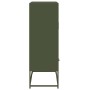 Aparador de acero laminado en frío verde oliva 68x39x111,5 cm de , Aparadores - Ref: Foro24-846612, Precio: 152,76 €, Descuen...
