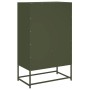 Aparador de acero laminado en frío verde oliva 68x39x111,5 cm de , Aparadores - Ref: Foro24-846612, Precio: 152,76 €, Descuen...