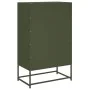 Cold-rolled steel sideboard in olive green 68x39x111.5 cm by , Sideboards - Ref: Foro24-846612, Price: 150,78 €, Discount: %