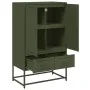 Cold-rolled steel sideboard in olive green 68x39x111.5 cm by , Sideboards - Ref: Foro24-846612, Price: 150,78 €, Discount: %