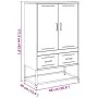 Kaltgewalzter Stahlschrank in Olivgrün 68x39x111,5 cm von , Sideboards - Ref: Foro24-846612, Preis: 150,78 €, Rabatt: %