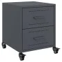 Mesitas de noche 2 unidades acero gris antracita 36x39x43,5 cm by , Nightstands - Ref: Foro24-846631, Price: 98,19 €, Discoun...