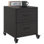 Mesitas de noche 2 uds acero negra 36x39x43,5 cm by , Nightstands - Ref: Foro24-846627, Price: 94,37 €, Discount: %