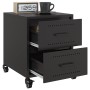Mesitas de noche 2 uds acero negra 36x39x43,5 cm by , Nightstands - Ref: Foro24-846627, Price: 94,37 €, Discount: %
