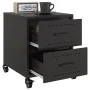 Mesitas de noche 2 uds acero negra 36x39x43,5 cm de , Mesitas de noche - Ref: Foro24-846627, Precio: 93,48 €, Descuento: %