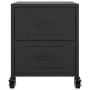 Mesitas de noche 2 uds acero negra 36x39x43,5 cm by , Nightstands - Ref: Foro24-846627, Price: 94,37 €, Discount: %