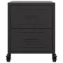 Mesitas de noche 2 uds acero negra 36x39x43,5 cm de , Mesitas de noche - Ref: Foro24-846627, Precio: 93,48 €, Descuento: %