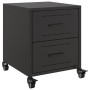 Mesitas de noche 2 uds acero negra 36x39x43,5 cm by , Nightstands - Ref: Foro24-846627, Price: 94,37 €, Discount: %