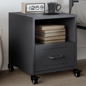 Mesita de noche acero gris antracita 36x39x43,5 cm von , Nachttische - Ref: Foro24-846708, Preis: 45,65 €, Rabatt: %