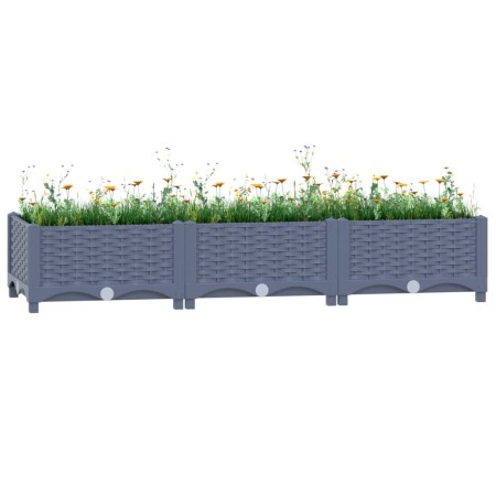 Polipropylenbeet 120x40x23 cm von vidaXL, Töpfe und Pflanzgefäße - Ref: Foro24-310399, Preis: 45,64 €, Rabatt: %