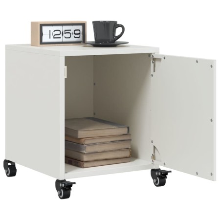 Mesitas de noche 2 unidades acero blanco 36x39x43,5 cm by , Nightstands - Ref: Foro24-846625, Price: 75,49 €, Discount: %