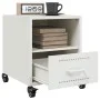 Mesitas de noche 2 unidades acero blanco 36x39x43,5 cm by , Nightstands - Ref: Foro24-846715, Price: 80,49 €, Discount: %