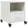 Mesitas de noche 2 unidades acero blanco 36x39x43,5 cm by , Nightstands - Ref: Foro24-846715, Price: 80,49 €, Discount: %