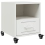 Nachttische, 2 Stück, weißer Stahl, 36x39x43,5 cm. von , Nachttische - Ref: Foro24-846715, Preis: 81,28 €, Rabatt: %