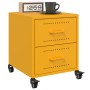 Mesitas de noche 2 uds acero amarillo mostaza 36x39x43,5 cm de , Mesitas de noche - Ref: Foro24-846633, Precio: 99,14 €, Desc...