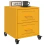 Mesitas de noche 2 uds acero amarillo mostaza 36x39x43,5 cm by , Nightstands - Ref: Foro24-846633, Price: 98,19 €, Discount: %