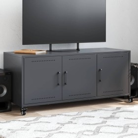 Mueble de TV acero gris antracita 100,5x39x43,5 cm de , Muebles TV - Ref: Foro24-846646, Precio: 98,47 €, Descuento: %