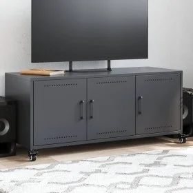TV-Möbel aus anthrazitgrauem Stahl, 100,5x39x43,5 cm. von , TV-Möbel - Ref: Foro24-846646, Preis: 101,35 €, Rabatt: %