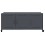 TV-Möbel aus anthrazitgrauem Stahl, 100,5x39x43,5 cm. von , TV-Möbel - Ref: Foro24-846646, Preis: 98,47 €, Rabatt: %
