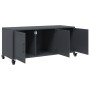 TV-Möbel aus anthrazitgrauem Stahl, 100,5x39x43,5 cm. von , TV-Möbel - Ref: Foro24-846646, Preis: 98,47 €, Rabatt: %
