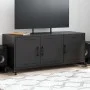 Fernsehmöbel aus schwarzem Stahl 100,5x39x43,5 cm von , TV-Möbel - Ref: Foro24-846644, Preis: 103,77 €, Rabatt: %