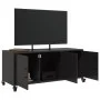 Fernsehmöbel aus schwarzem Stahl 100,5x39x43,5 cm von , TV-Möbel - Ref: Foro24-846644, Preis: 103,77 €, Rabatt: %