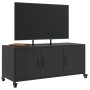 Mueble para TV acero negro 100,5x39x43,5 cm de , Muebles TV - Ref: Foro24-846644, Precio: 104,36 €, Descuento: %