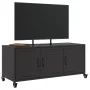 Mueble para TV acero negro 100,5x39x43,5 cm by , TV Furniture - Ref: Foro24-846644, Price: 103,77 €, Discount: %