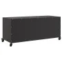Fernsehmöbel aus schwarzem Stahl 100,5x39x43,5 cm von , TV-Möbel - Ref: Foro24-846644, Preis: 103,77 €, Rabatt: %