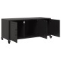 Mueble para TV acero negro 100,5x39x43,5 cm de , Muebles TV - Ref: Foro24-846644, Precio: 104,36 €, Descuento: %