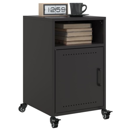 Nachttische, 2 Stück, schwarz, aus Stahl, 36x39x59 cm. von , Nachttische - Ref: Foro24-846717, Preis: 79,39 €, Rabatt: %