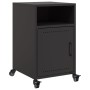 Nachttische, 2 Stück, schwarz, aus Stahl, 36x39x59 cm. von , Nachttische - Ref: Foro24-846717, Preis: 79,39 €, Rabatt: %