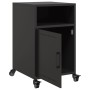 Nachttische, 2 Stück, schwarz, aus Stahl, 36x39x59 cm. von , Nachttische - Ref: Foro24-846717, Preis: 79,39 €, Rabatt: %