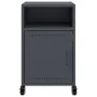 Mesita de noche acero gris antracita 36x39x59 cm de , Mesitas de noche - Ref: Foro24-846720, Precio: 47,04 €, Descuento: %