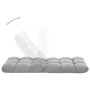 Gray microfiber folding floor lounger by vidaXL, Daybeds - Ref: Foro24-325254, Price: 76,44 €, Discount: %