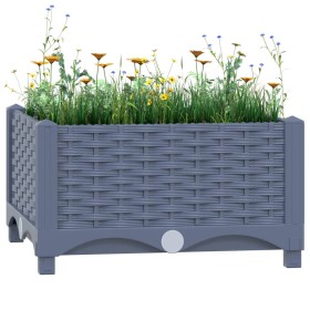 Blumenbeet aus Polypropylen 40x40x23 cm von vidaXL, Töpfe und Pflanzgefäße - Ref: Foro24-310397, Preis: 24,32 €, Rabatt: %