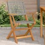 Gartenstühle 2 Stück Massivholz Akazie Rattan PE Grau von , Gartenstühle - Ref: Foro24-367664, Preis: 135,50 €, Rabatt: %