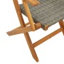 Gartenstühle 2 Stück Massivholz Akazie Rattan PE Grau von , Gartenstühle - Ref: Foro24-367664, Preis: 135,50 €, Rabatt: %