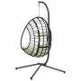 Silla colgante huevo con soporte ratán y acero beige by , Garden rockers - Ref: Foro24-4007411, Price: 298,68 €, Discount: %