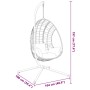 Hängesesselgestell Ei Stahl Schwarz von , Gartenwippen - Ref: Foro24-4007413, Preis: 124,76 €, Rabatt: %