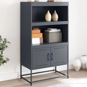 Anrichte aus anthrazitgrauem Stahl 68,5x38,5x123,5 cm von , Sideboards - Ref: Foro24-846502, Preis: 90,97 €, Rabatt: %