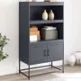 Aparador de acero gris antracita 68,5x38,5x123,5 cm by , Sideboards - Ref: Foro24-846502, Price: 91,84 €, Discount: %