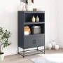 Aparador de acero gris antracita 68,5x38,5x123,5 cm by , Sideboards - Ref: Foro24-846502, Price: 91,84 €, Discount: %