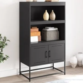 Schwarzer Stahlschrank 68,5x38,5x123,5 cm von , Sideboards - Ref: Foro24-846500, Preis: 115,59 €, Rabatt: %