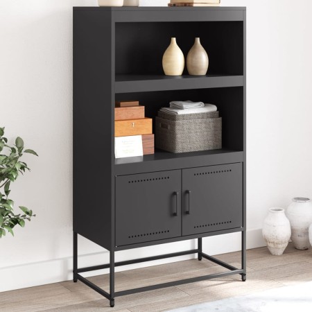 Aparador de acero negro 68,5x38,5x123,5 cm de , Aparadores - Ref: Foro24-846500, Precio: 117,03 €
